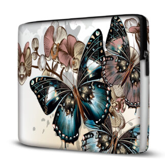 Capa para Notebook em Neoprene – CN – Borboletas 2 Animais Case Notebook