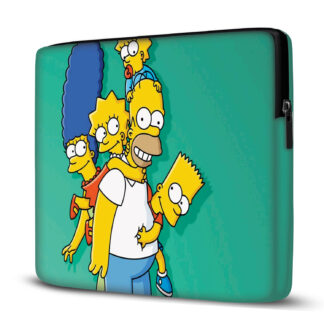 Capa para Notebook em Neoprene – CN – Família TV Verde Capas para Notebook Case Notebook