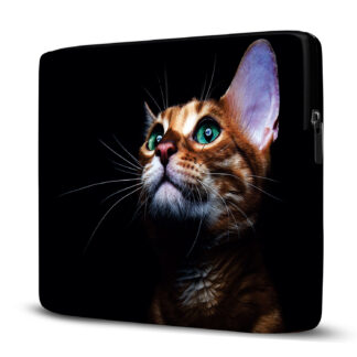 Capa para Notebook em Neoprene – CN – Gato Animais Case Notebook