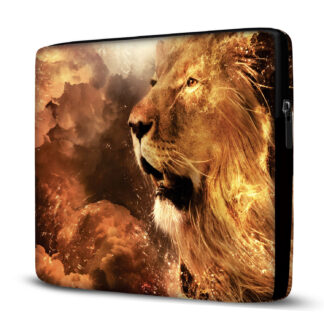 Capa para Notebook em Neoprene – CN – Leão Animais Case Notebook