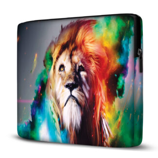 Capa para Notebook em Neoprene – CN – Leão Colors Animais Case Notebook
