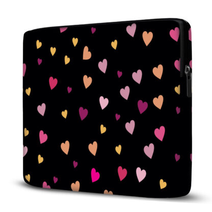 Capa para Notebook em Neoprene – CN – Preto Corações Capas para Notebook Case Notebook 2