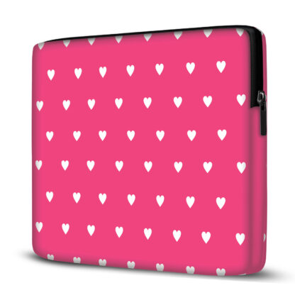 Capa para Notebook em Neoprene – CN – Rosa Corações Capas para Notebook Case Notebook 2