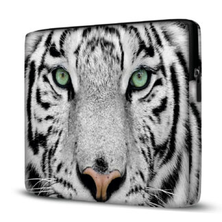 Capa para Notebook em Neoprene – CN – Tigre Branco Animais Case Notebook