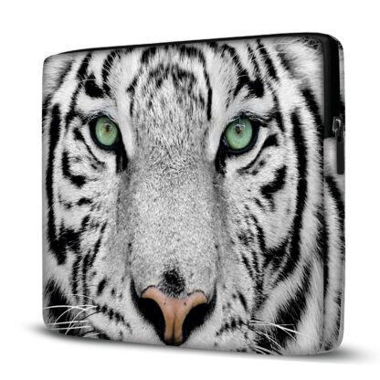Capa para Notebook em Neoprene – CN – Tigre Branco Animais Case Notebook 2