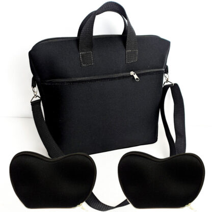 Kit Bolsa de Transporte para Videogame + 2 Capas para Controles – CN – Preto Bolsa para Videogames Case Notebook 2