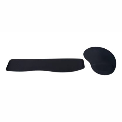 Kit Apoio de Punho Ergonômico para Teclado com Mousepad – CN – Preto Mouse Pad Case Notebook 2