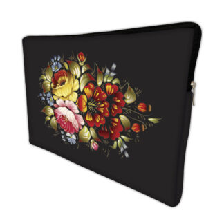 Capa para Notebook em Neoprene – CN – 15.6 Polegadas – Floral Black 15.6 Polegadas Case Notebook