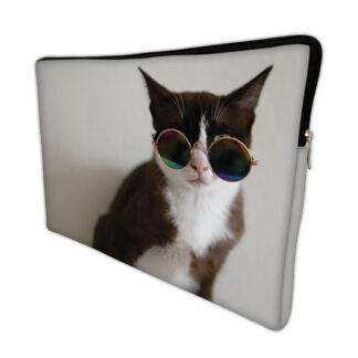 Capa para Notebook em Neoprene – CN – 15.6 Polegadas – Gato Óculos 15.6 Polegadas Case Notebook