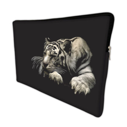Capa para Notebook em Neoprene – CN – 15.6 Polegadas – Tigre Branco 2 15.6 Polegadas Case Notebook 2